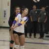 Leah Rodrigues keeps here eye on the ball.